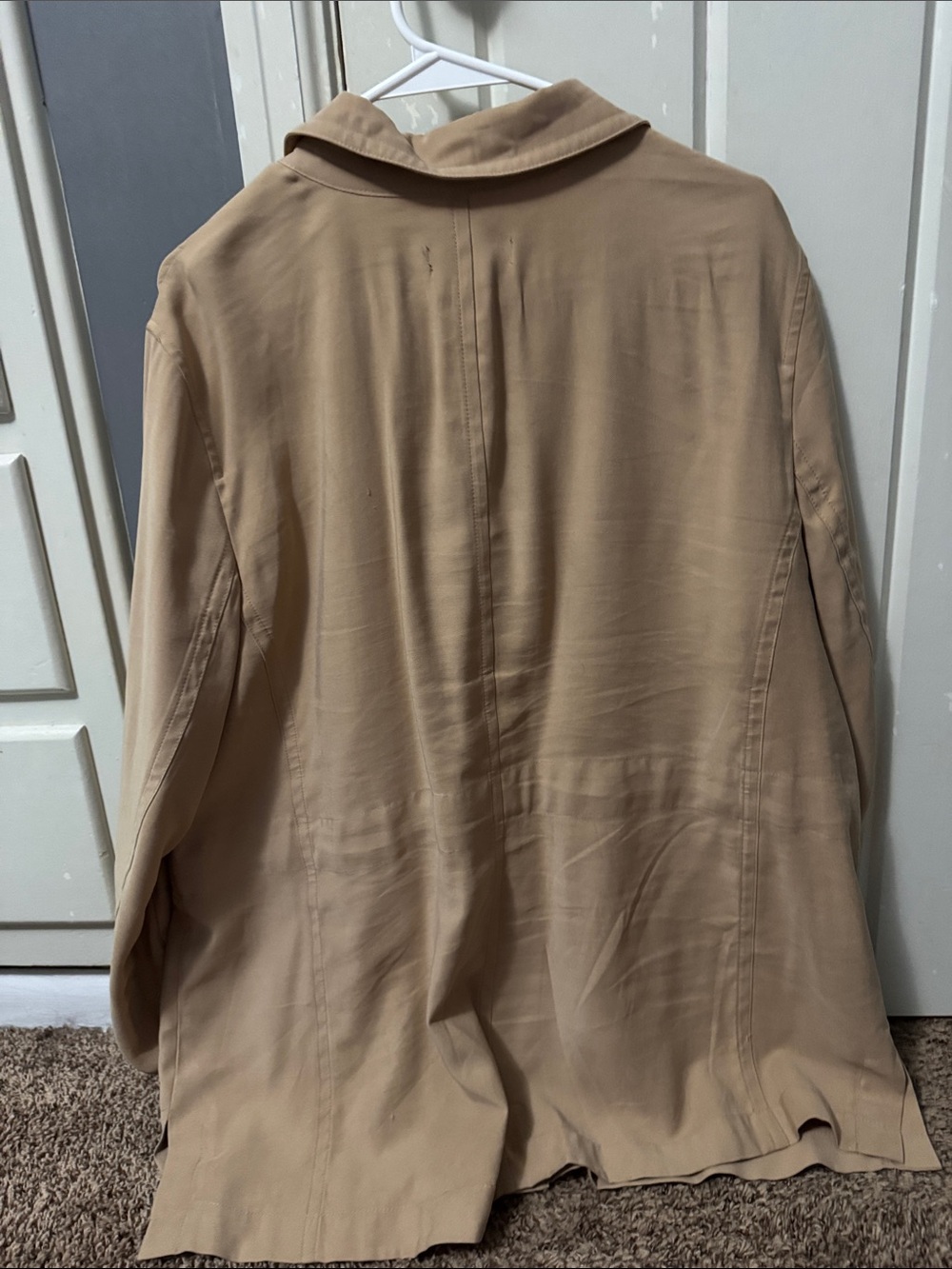Talbots Tan Utility Jacket with Drawstring Waist Worn Once - Picture 3 of 3